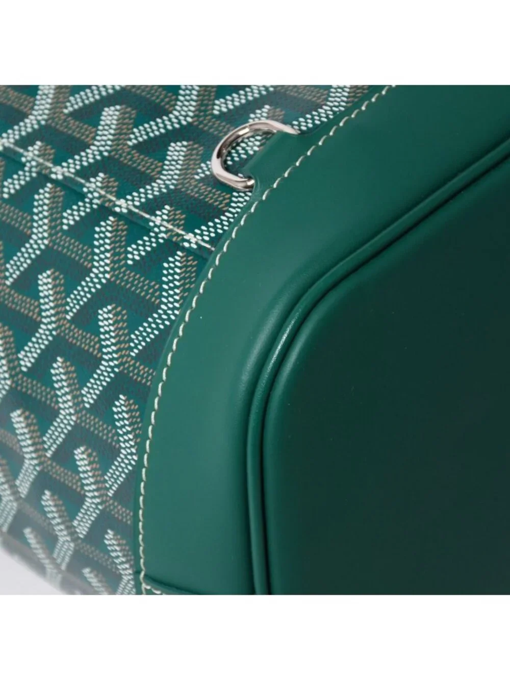 Goyard Alpine MM Backpack Canvas Green Silver